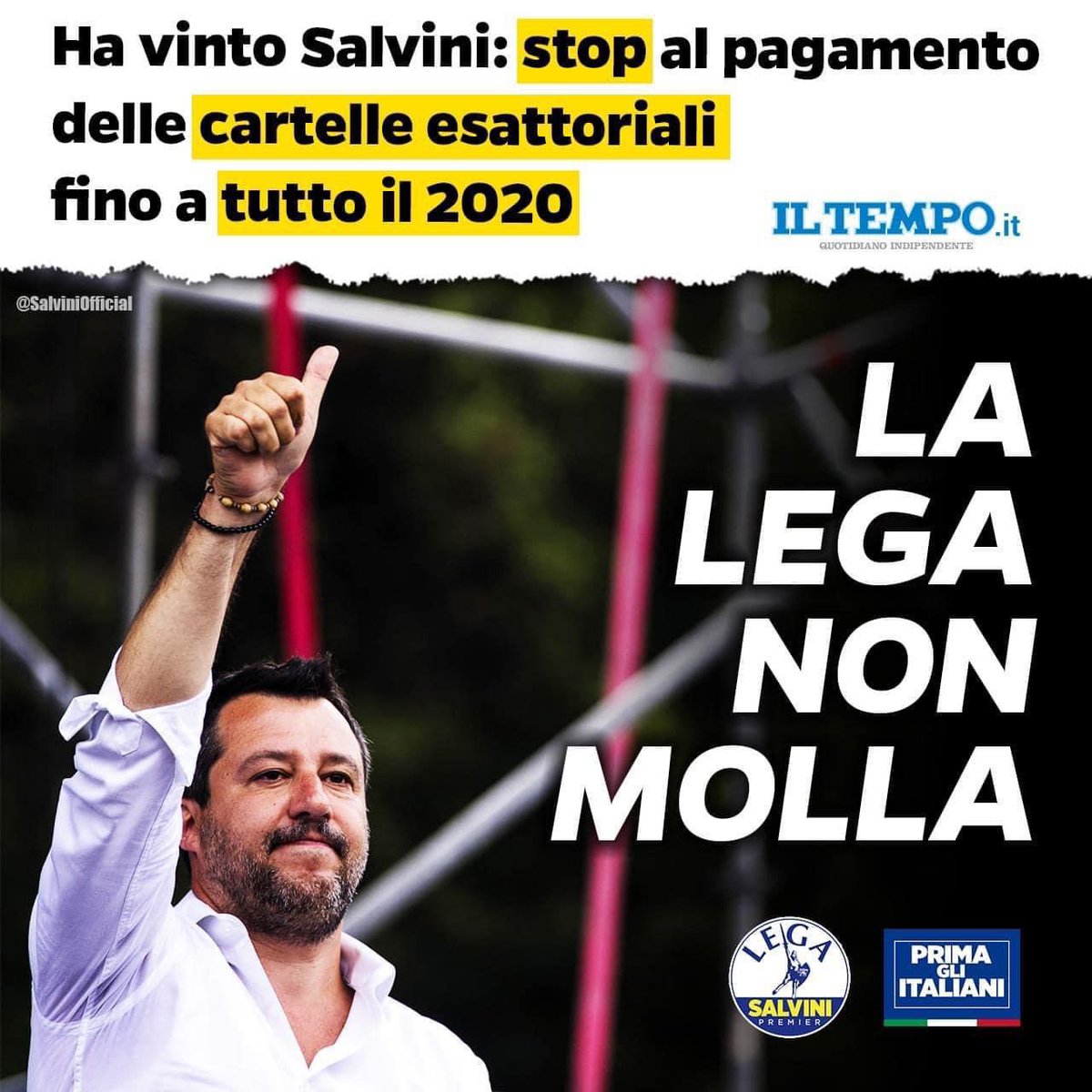 f_zicchieri's tweet photo. La LEGA NON MOLLA MAI!
#STOPCARTELLE 💪🏻 https://t.co/P4EhK5iFtc
