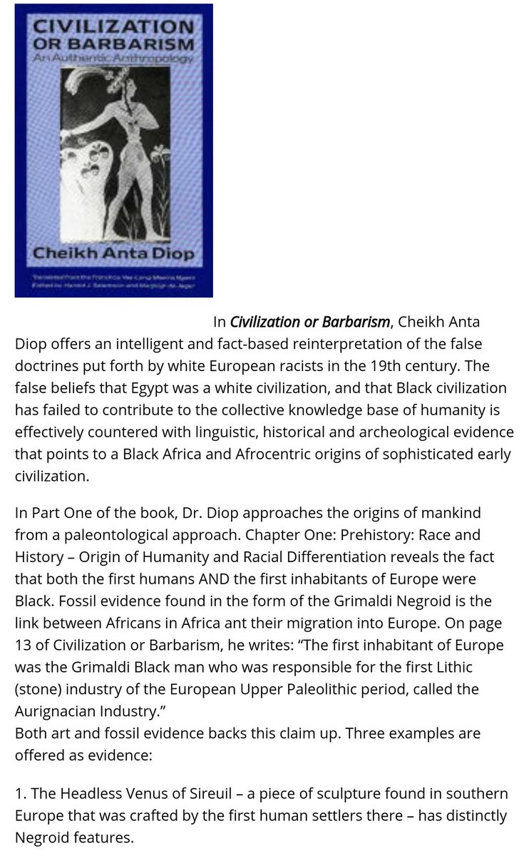 OnlyAfricaFacts's tweet photo. Today we celebrate Dr Cheikh Anta Diop, Senegalese historian/physicist who studied human race origins.

His 1951 doctoral dissertation at University of Paris presenting scientific/historical evidence that ancient Egyptian civilization was Black civilisation was rejected 3 times. https://t.co/r9fmuPuB5h