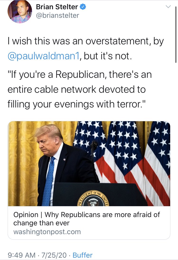  @brianstelter, if you’d like to know a thing or two about news media fearmongering, may I introduce you to  @CNN, just in the last twenty four hours?To start, we have more “dire warnings” about...polar bears. But that isn’t all of our 24-hours-of-fear thread