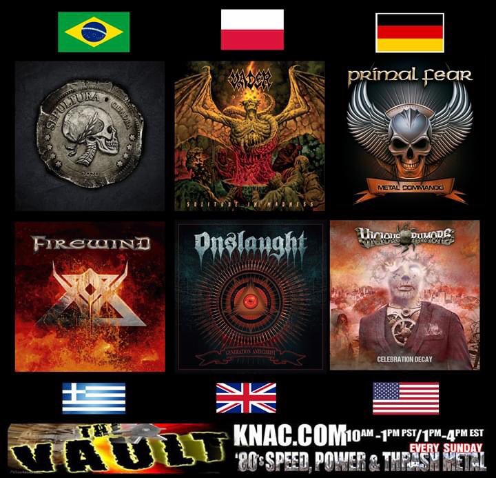 This year may suck but not the music that's come out so far!
Tune in on 7/26 for a 2020 PURE ROCK release sampler Starting off with @sepulturacombr followed by @vaderband, @PrimalFearBand @firewindmusic @ONSLAUGHTUK and @viciousrumors! @KNAC @TotalRock20