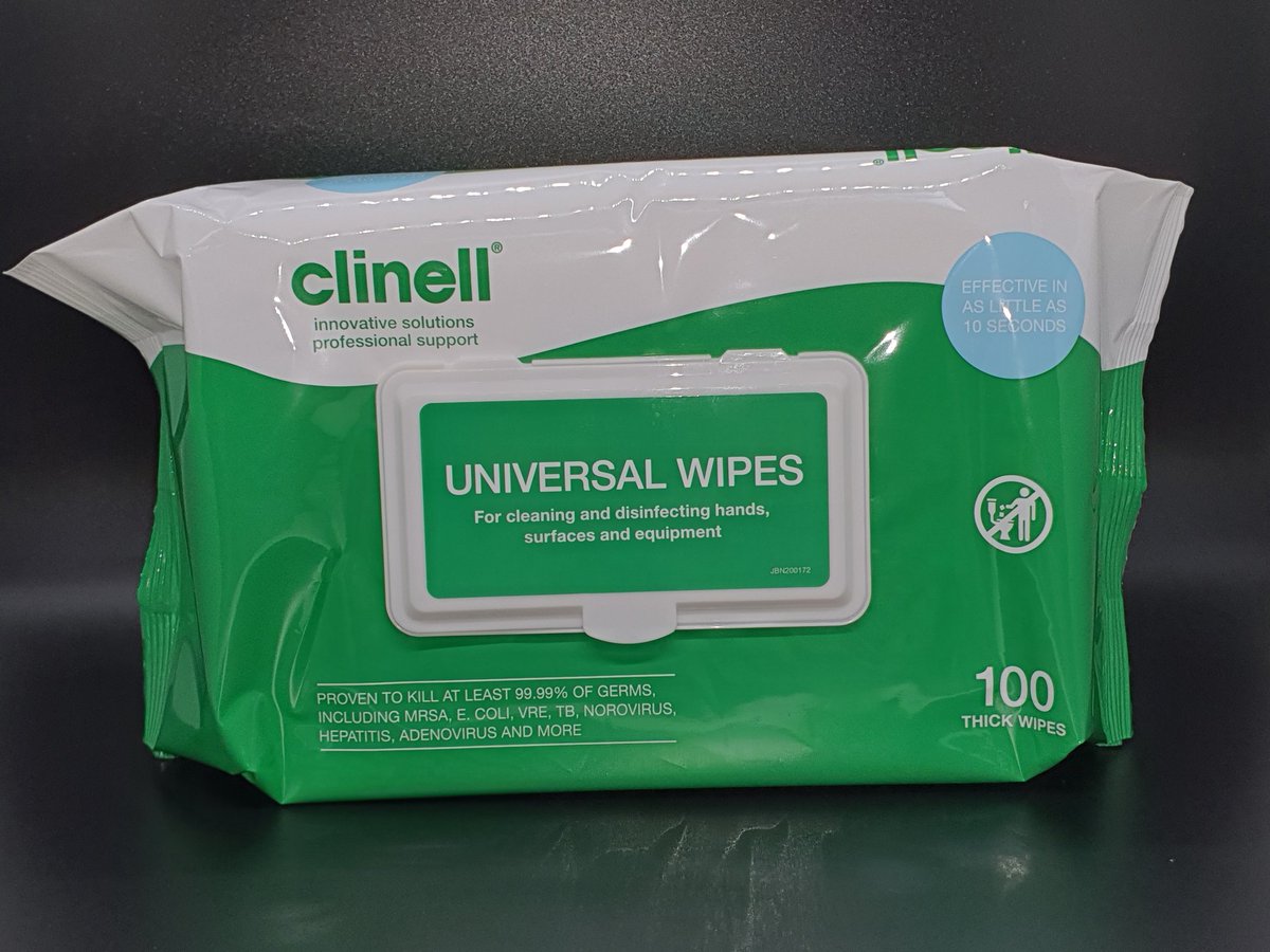 Clinell wipes at a sensible price. £5.40 more details here: highpeakfirstaid.co.uk/product-catego… #Clinell  #peakdistrict #COVID19 #pandemic