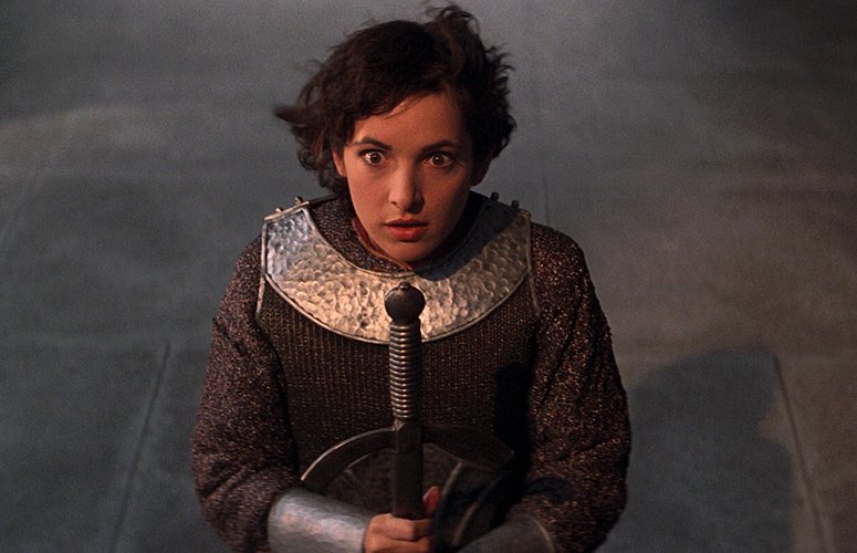 Also took me years to realize ‘80s stunner Joan of Arc was only Jane Wiedlin from Go-Go’s, just one of the most important American rock stars ever. She and the rest of the time travel cast are so funny and expressive despite not speaking any English lines.