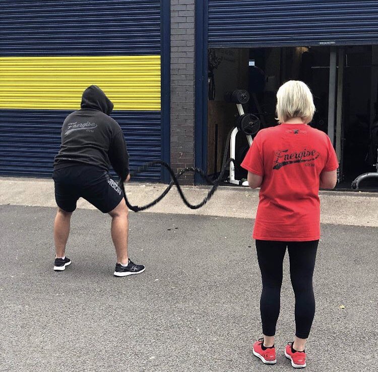 CentreEnergise's tweet photo. PT @NyeNyewalker being put through his paces by PT @srheng #ptsessions #circuittraining #outsideworkout #energisegym https://t.co/vDX43V1HwO