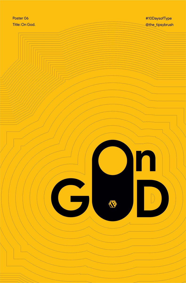 the_tipsybrush's tweet photo. Day 6; On God!
Experimenting how line, shape and type play.
#10DaysofType. https://t.co/kwgSoJ1fPF
