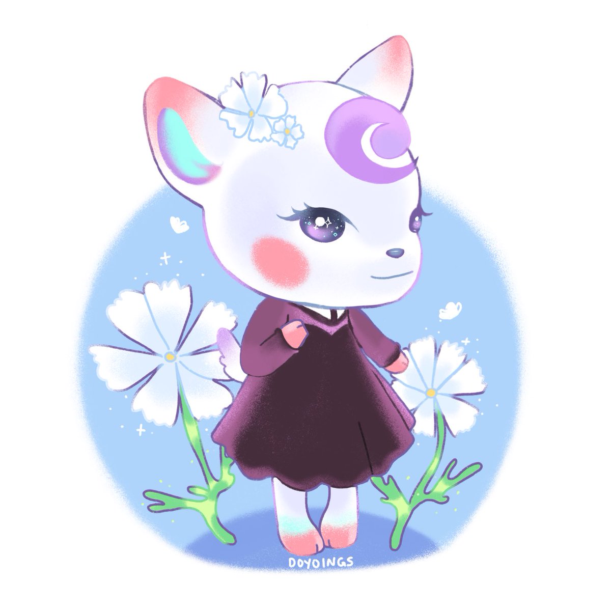 hijumex's tweet photo. Diana amongst the cosmos 🌸 🦌
#ACSummerArtCamp Day/Dia 3: Native Flower/Flor Nativa!
#ACNHArt https://t.co/73docl6OIn
