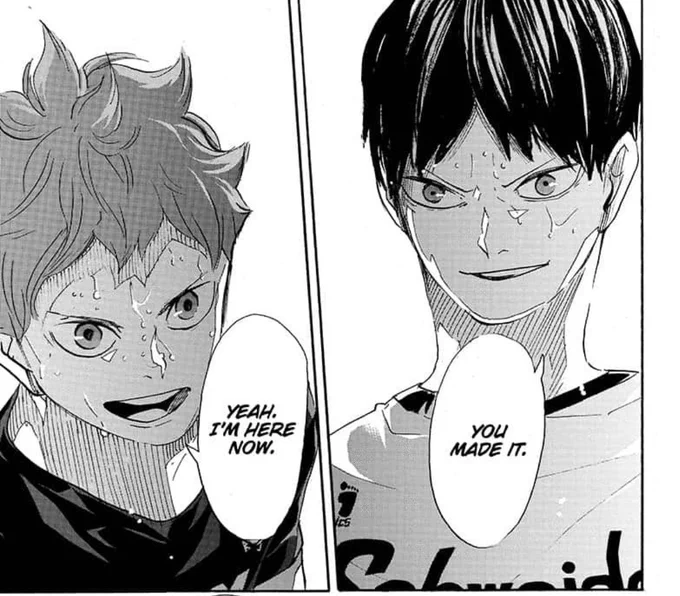 antagonists are the cause of conflict im a story, whether evil or not, and that is not what kageyama represents to hinata. kageyama is the resolve of the conflict, he teaches hinata to be better, and in return hinata fulfills kageyama's goals of finding someone stronger than him 