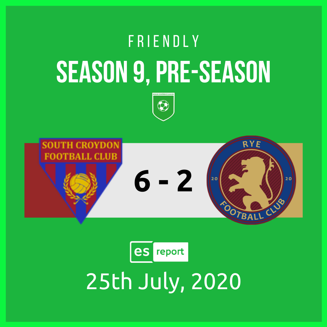 ECLStatto's tweet photo. Pre-season off to a bang for AFC Croydon, same can't be said for @fc_rye! https://t.co/8m26E7Lzca