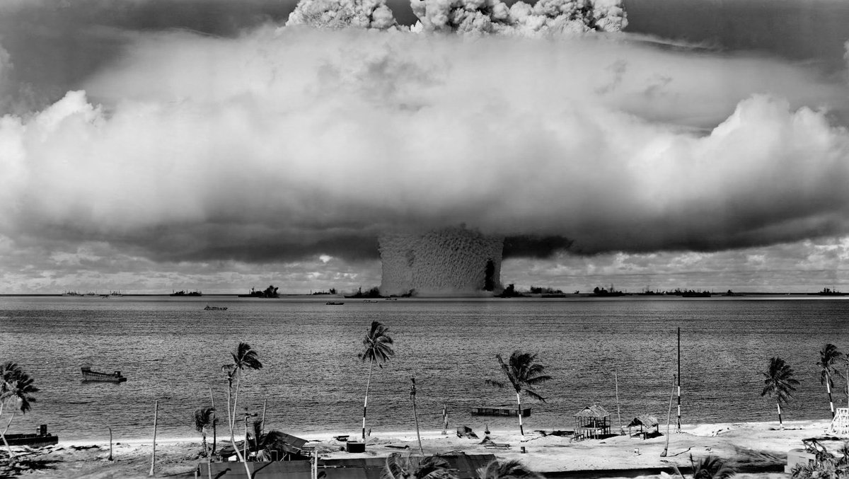 BeschlossDC's tweet photo. First underwater nuclear test, Bikini Atoll, today 1946: https://t.co/Q0QuDsYkK7