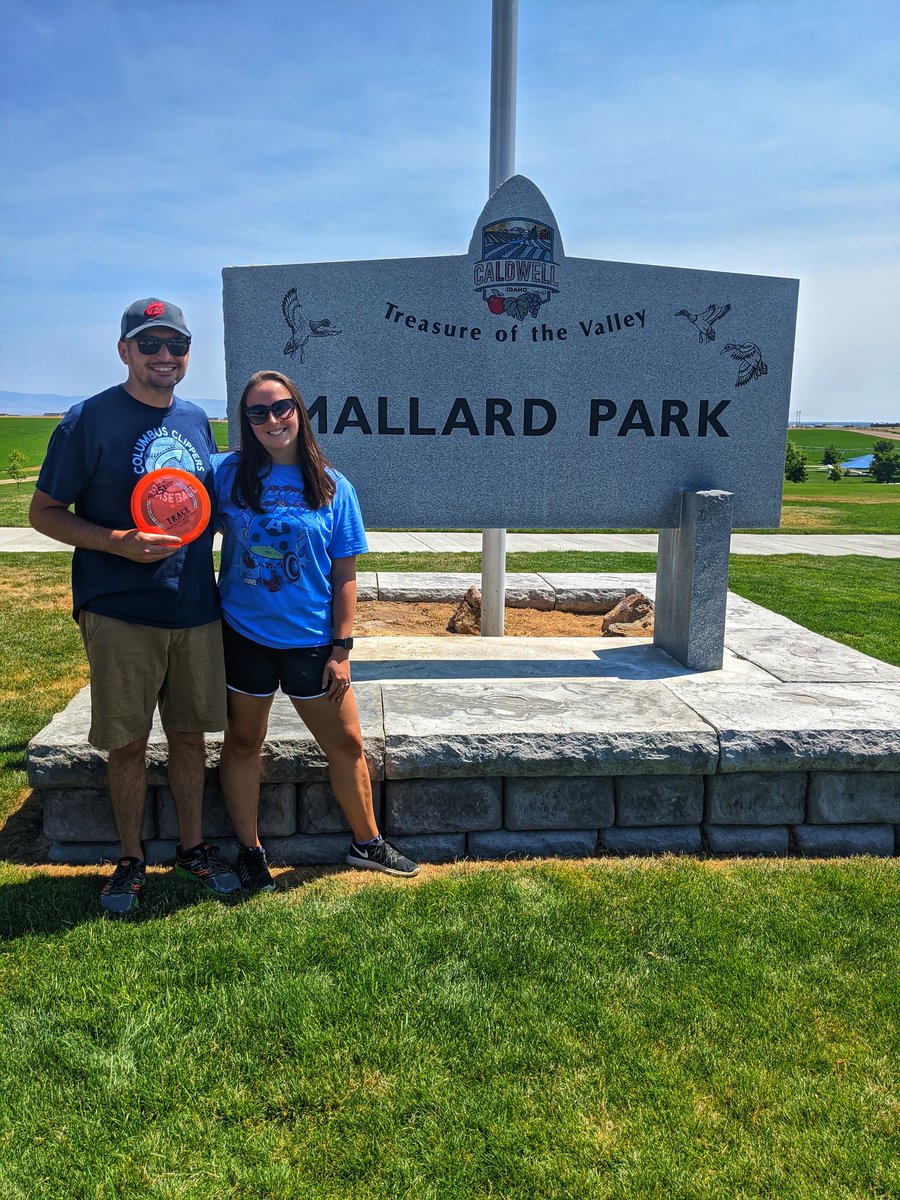 tmwimbish's tweet image. We were excited to play a course in Idaho today that was designed by @SarahHokom! 😁🥏