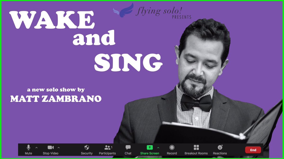 Matt Zambrano (@therevmattz) on Twitter photo Excited to announce a new solo show under <a href="/PresentsSolo/">Flying Solo! Presents</a> for the <a href="/edfringe/">Edinburgh Festival Fringe</a> online festival! Hosted by <a href="/theSpaceUK/">theSpaceUK</a>, premiering Aug. 15th. Stay tuned for more 🙂
#WakeAndSing Excited to announce a new solo show under <a href="/PresentsSolo/">Flying Solo! Presents</a> for the <a href="/edfringe/">Edinburgh Festival Fringe</a> online festival! Hosted by <a href="/theSpaceUK/">theSpaceUK</a>, premiering Aug. 15th. Stay tuned for more 🙂
#WakeAndSing