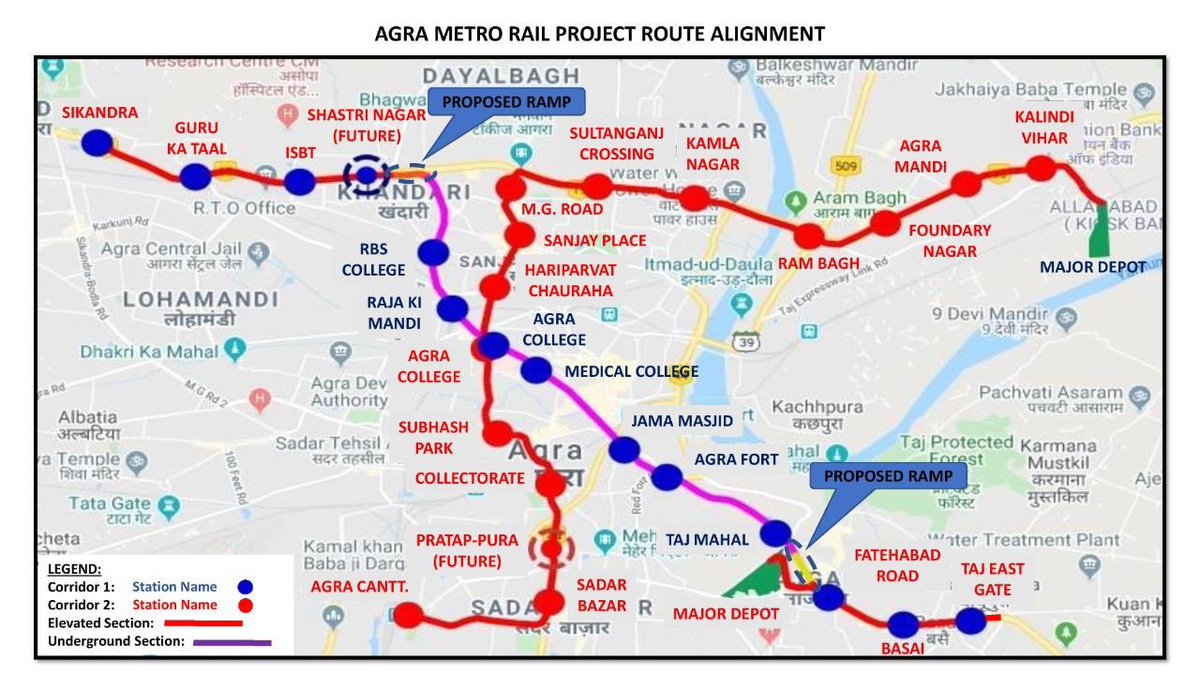 TheInfraIndia's tweet photo. Country’s most popular tourist city of Taj will now get world class Metro soon. Hon’ble Apex Court has allowed @OfficialUPMetro to implement Agra Metro project. Hon’ble PM laid its foundation stone on 8th March, 2019 but work could not take off in view of Court’s stay order. https://t.co/jijihM4vax