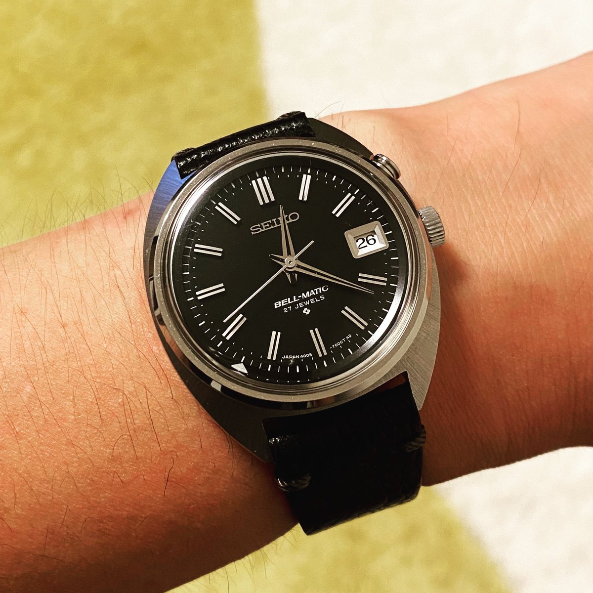 melon_no1's tweet photo. 今日はベルマチックを着けて寝ます。
明日の目覚めはベルで😊
#seiko #bellmatic https://t.co/6A8yiux3nN