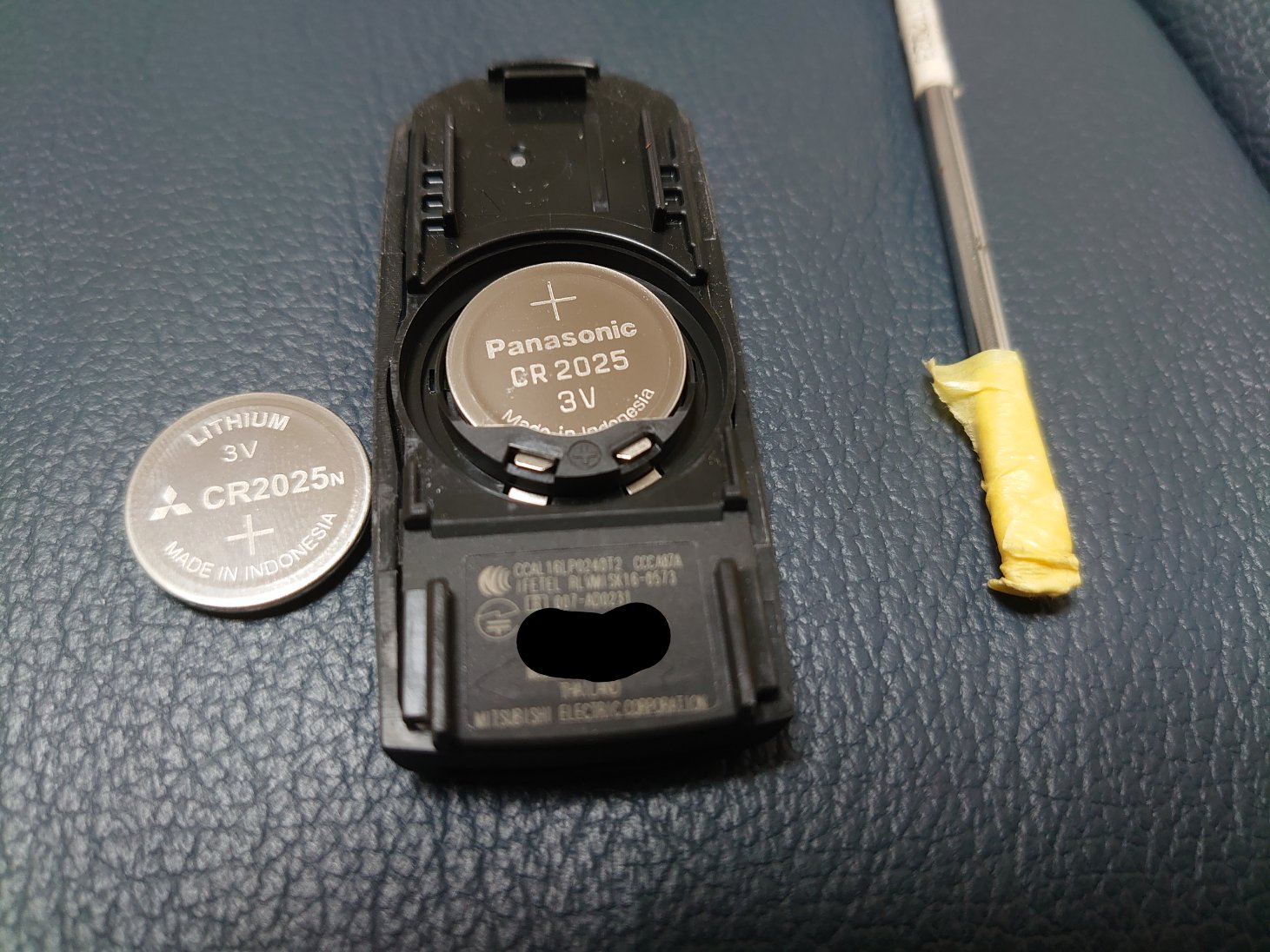 てんかわ 車のスマートキーの電池交換 マツダのスマートキーの製造は三菱電機 でも電池はパナソニック製 T Co Edsa2cl9zb Twitter