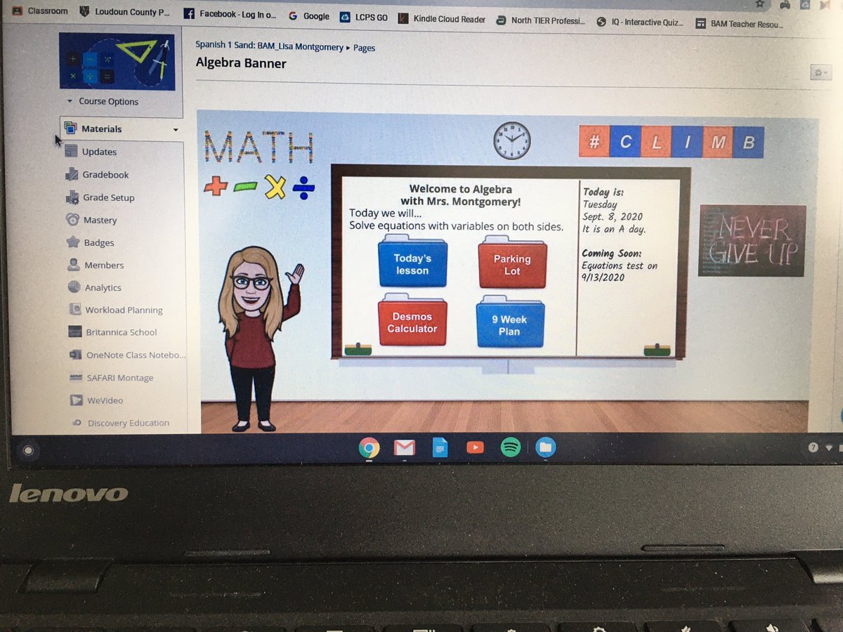 LMontgomery_26's tweet photo. Growth mindset isn’t just for students @BAM_MS_Official! Took more than a few tries to get this image to show in Schoology. Next task: working links... @bamteachertech do we have the bear with claws image that I can add to my red shirt??? https://t.co/c7o08NMR0O
