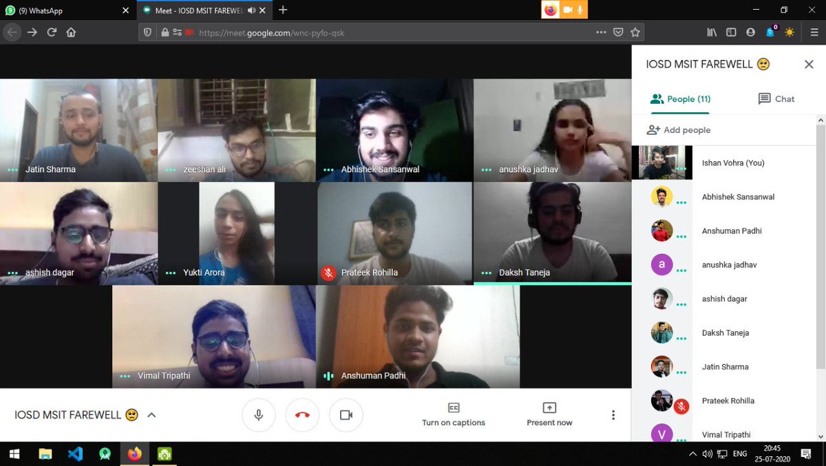 Had a little farewell party for the 2020 Batch of IOSD MSIT ❤️ Learned a lot from these people, hope to continue their legacy.
Special thanks to <a href="/anushka_jadhav4/">Anushka Jadhav</a>

@iosdofficial 🔥