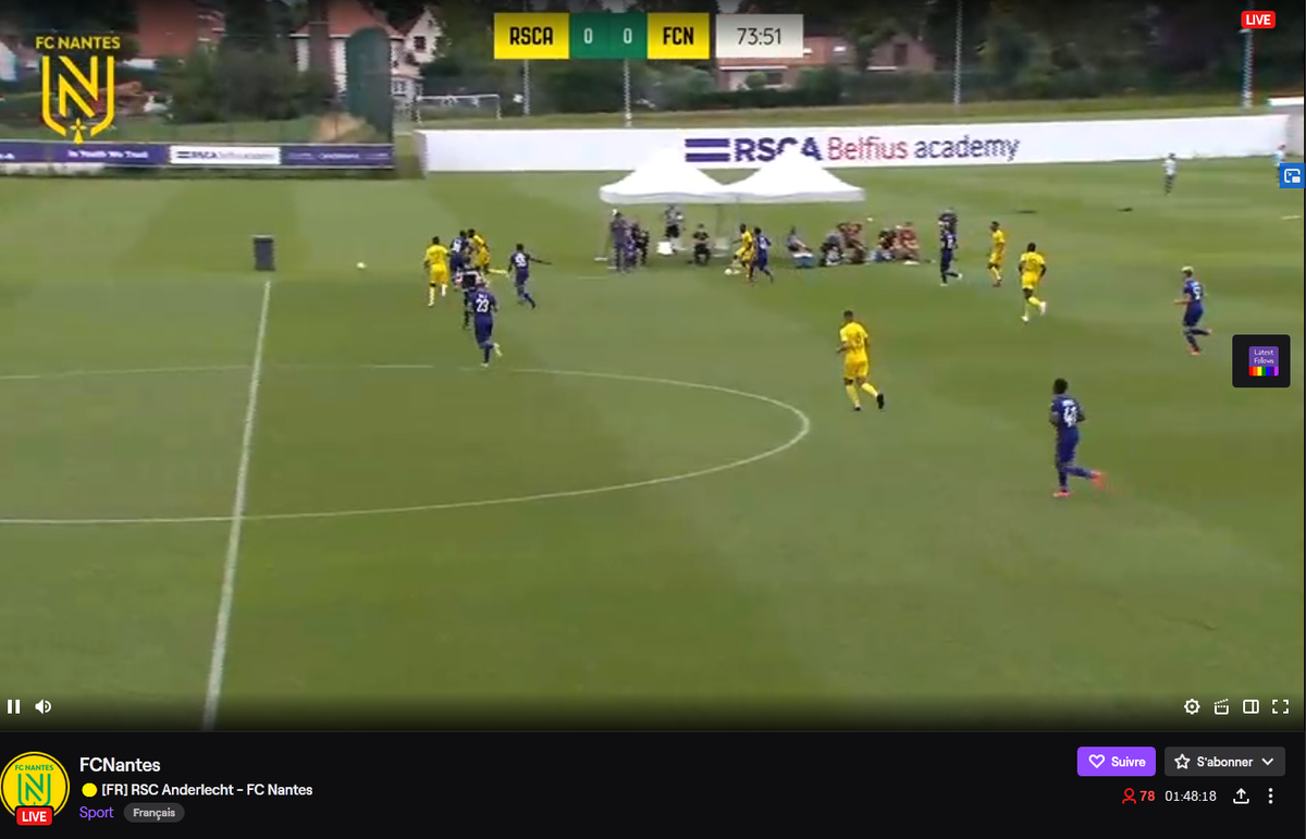 coach_creat's tweet photo. Twitch qui me recommande la chaîne du FC Nantes pour un match amical Anderlecht vs Nantes. Du coup, @FCNantes, la prochaine fois, je veux entendre le coach @Arthur21FM et l'incroyable @Larethian87 aux commentaires. Ce serait énorme ! ^^ #FootballManagerAddict https://t.co/0WZyA7qFbC