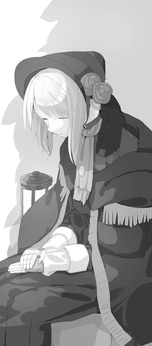 #絵をモノクロにするとかっこいい 