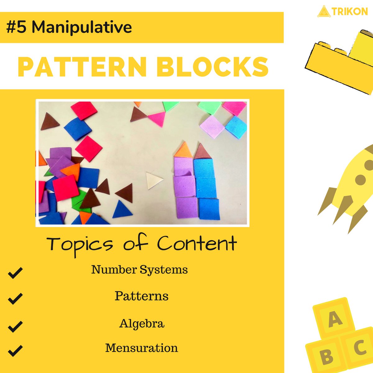 Trikon_delhi's tweet image. The use of manipulatives provides a way for children to learn concepts through developmentally appropriate hands-on experience.
#reimagineeducation #onedayallchildren #mathoperations #money #inspired #hope #change #newsystems #goals #dreams #youcandoit #socialimpact #education