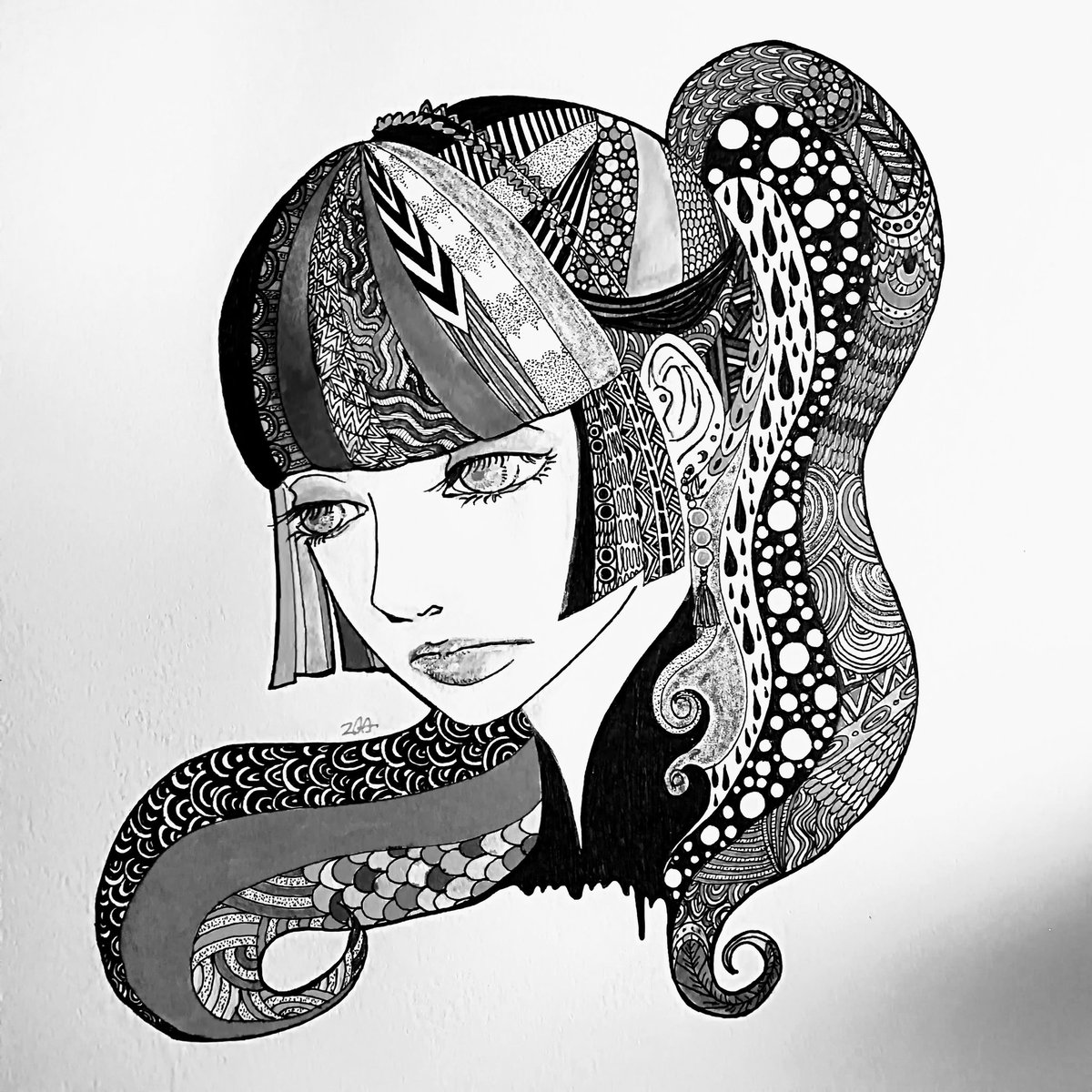#絵をモノクロにするとかっこいい 
おお、そこそこ変わる 