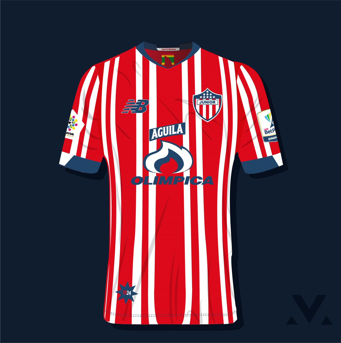VargasSanin's tweet photo. 🦈⚪️🔴Junior X New Balacne
Basada en los trapos colgantes de la hinchada.
#RetoFantasyFCL
@FutbolCoLab @LaboratorioCol
@NewBalanceCO
@FRBSOficial
@LosKuervos_ https://t.co/dCAewoQYb1