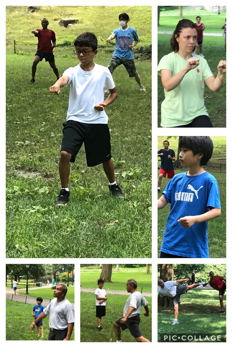 Saturday morning training in Central Park (socially distanced and a good workout)!