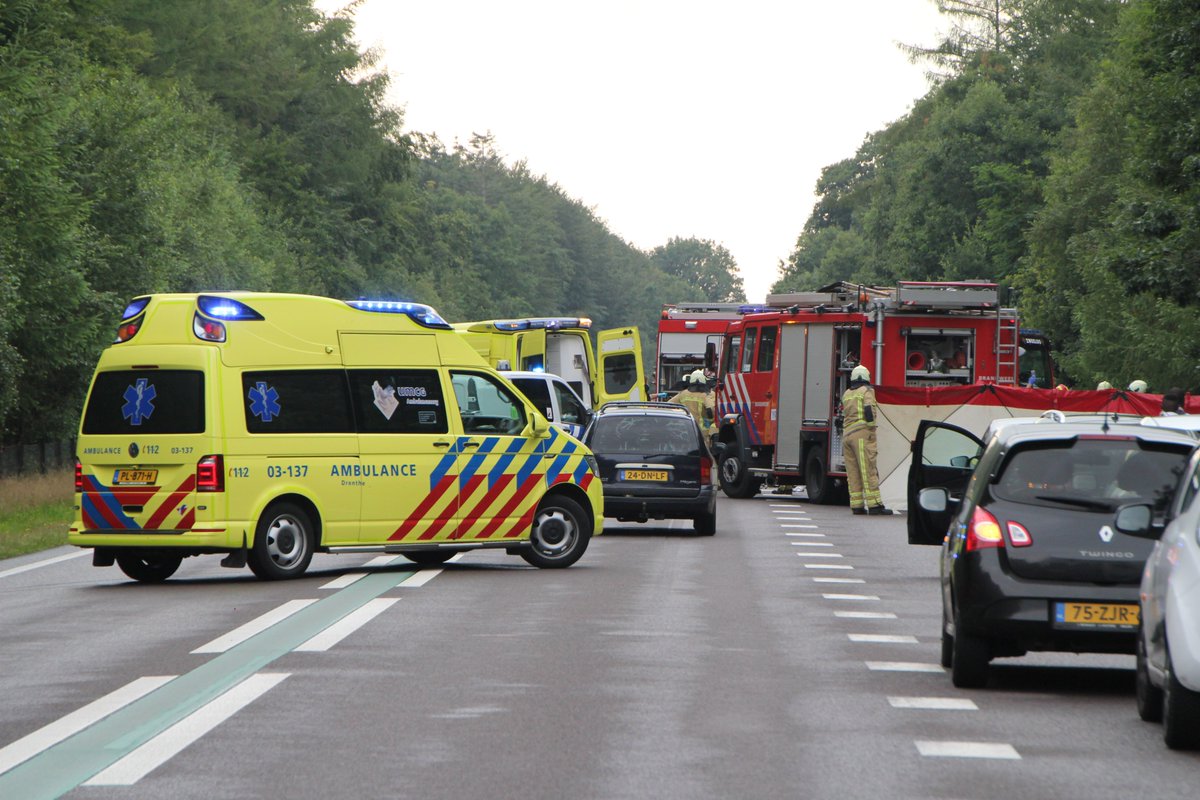 Melding ambulance Zweeloo inzake ongeval