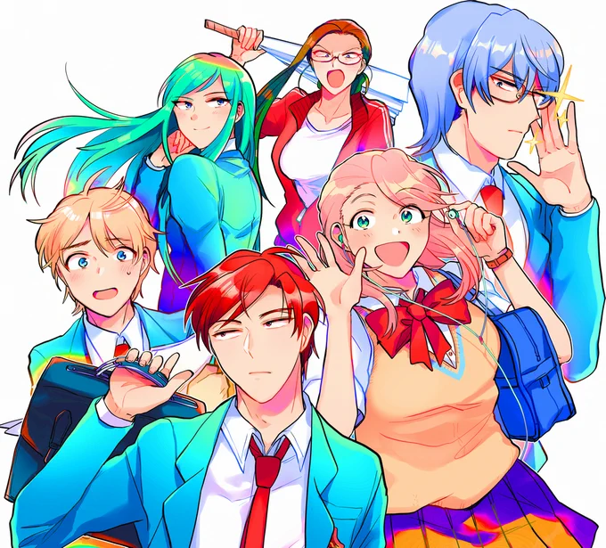 #絵を彩度100にすると超派手
楽しすぎる(彩度キチなので…) 