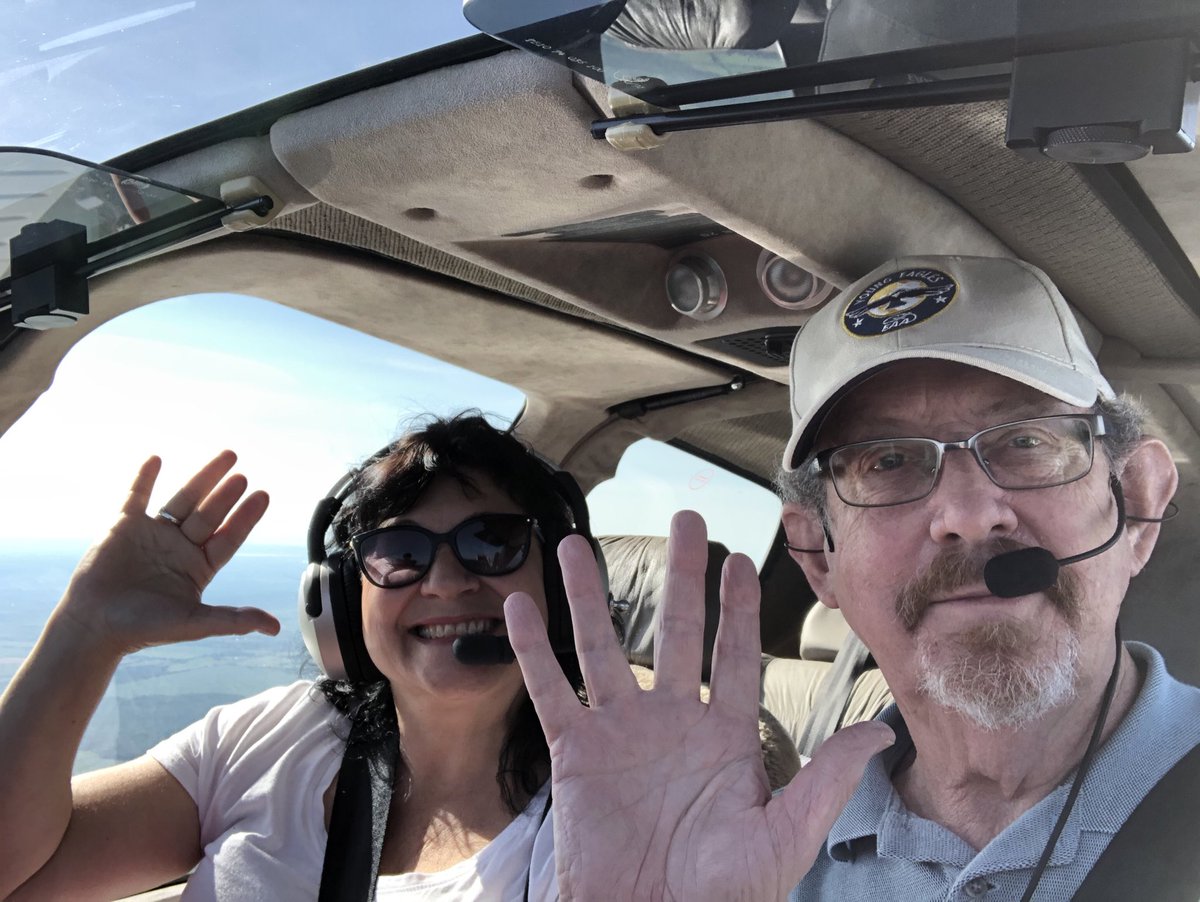 flyingdoctor17's tweet photo. Engine health flight circumnavigating Lake Simcoe. First flight for Brenda since September 2019, when we went to Boston for a medical “conference”, just like Dr. Steph does on the ski slopes of Utah!  Sorry about the Vulcan Salute, dear! ⁦@apgcrew⁩ ⁦@Opposing_Bases⁩ https://t.co/W9tGEpdYna