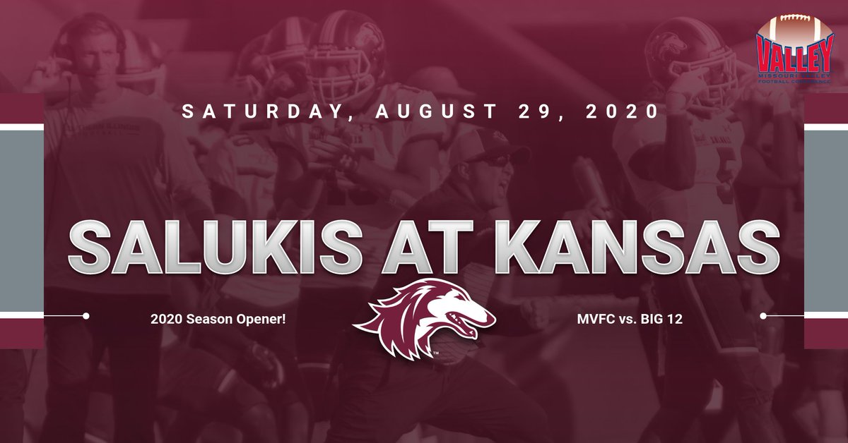 BREAKING NEWS | #Salukis will open the 2020 season at Kansas on Aug. 29, as NCAA grants “Week Zero” waiver. Game replaces Wisconsin on SIU’s schedule and will earn $300,000 payout. bit.ly/3f0uLiS