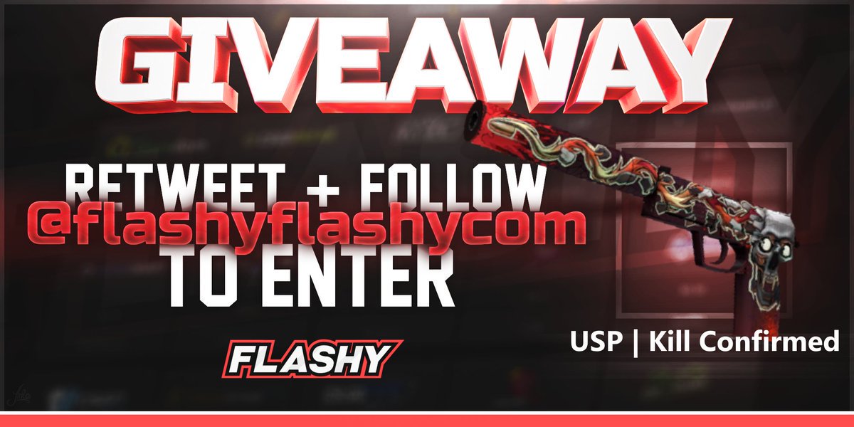 flashyflashycom's tweet photo. 🔥 24H GIVEAWAY !!! 🏆 USP-S Kill Confirmed !

To win:
✔️ Visit for free codes: https://t.co/EmdZFb7zLx
✔️ Visit for more raffles: https://t.co/B9734CUg7G
✔️ Retweet
✔️ Follow us
✔️ Turn on twitter notifications

#flashyflashy #giveaway #csgoskins #CSGOGiveaway https://t.co/pH2ghQnjE7