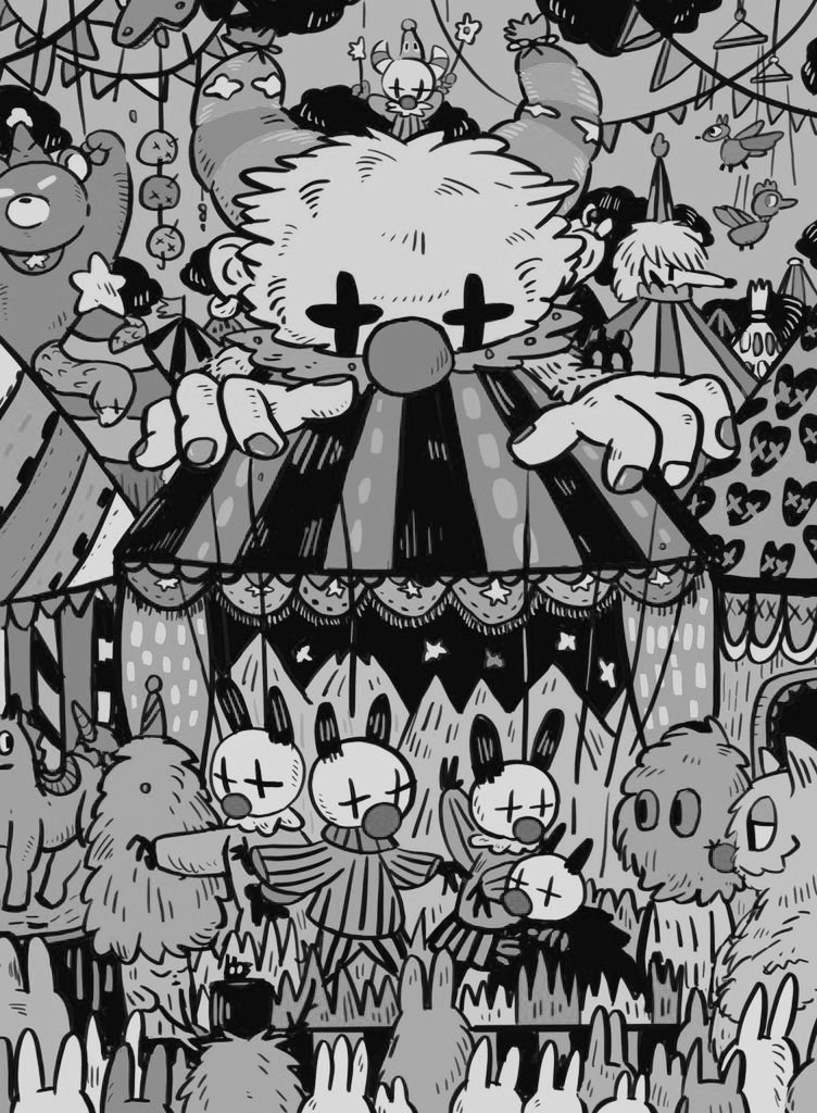 #絵をモノクロにするとかっこいい 