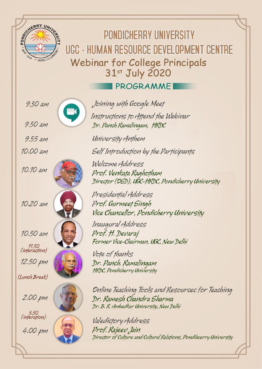 RamalingamPanc1's tweet photo. Webinar for college principals https://t.co/MlfhdhEVX8