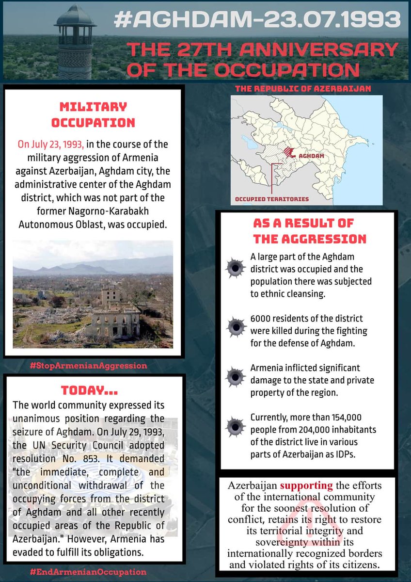 AfagYusif's tweet photo. One of the #occupiedregion of #Azerbaijan by #aggressor Armenian troops.
#StopArmenianOccupation #stopviolation #KIAZteam #KarabakhisAzerbaijan https://t.co/R99CskFqPm