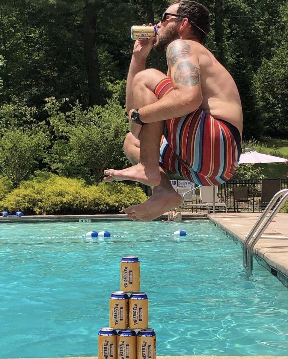 TwistedTea's tweet photo. Me as soon as the clock strikes noon on Saturday https://t.co/loDhm1vd3h