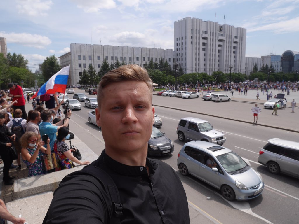 RhosMarsson's tweet photo. В инсте и телеге мои первые впечатления от Хабаровска и протестов в поддержку Фургала.

Телега https://t.co/KCAL4OsZzv

Инста @rhosmarsson https://t.co/iXG8o9aJeU