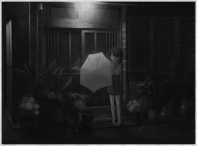 なんて言うか, 懐かしいの写真感じでいますw

#絵をモノクロにするとかっこいい 