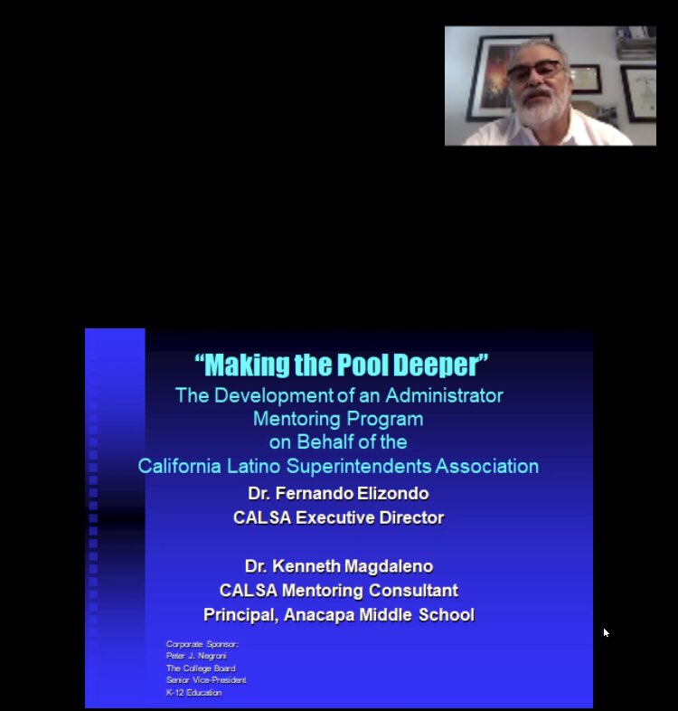 We had the pleasure of having Dr. <a href="/kenmagdaleno/">Dr. Ken Magdaleno</a>, founder of the #CALSA Mentoring Program, share palabras this morning at the Cohort 16 and 17 Orientation. From the inception, the objective was “Making the Pool Deeper” for Latino administrators. #CALSAFamilia #SiSePuede