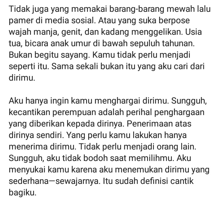 youryyar's tweet image. terima kasih sangat banyak pada @dsuperboy untuk runtutan katanya. mengingat cantik paras bukan satu-satunya jalan untuk dicintai. btw yang ditulisin istrinya, tapi yang baper kemana-mana.