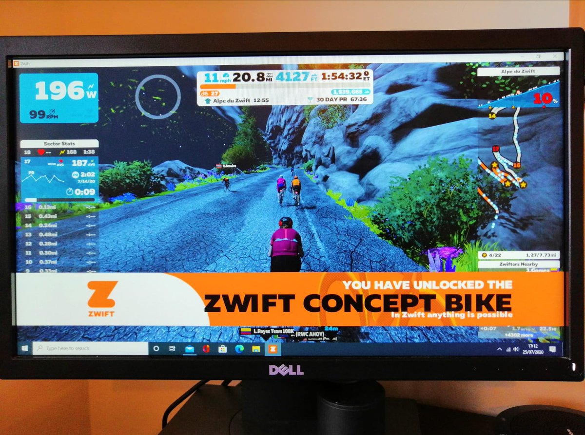 hill_ffion's tweet photo. Finally done it! Lockdown down challange complete 🎉🎉🎉
Let me just park my tron bike here 😁💪🚲
@TowyRider @GoZwift @stuhill1 https://t.co/hjLbQmCqqy