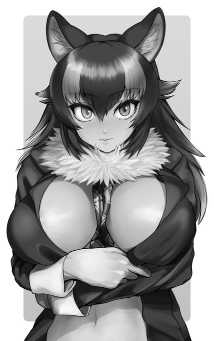 やってみました。
#絵をモノクロにするとかっこいい
#けもフレ #タイリクオオカミ #ヒグマ 
#オイナリサマ #アフリカオオコノハズク 
#ワシミミズク 