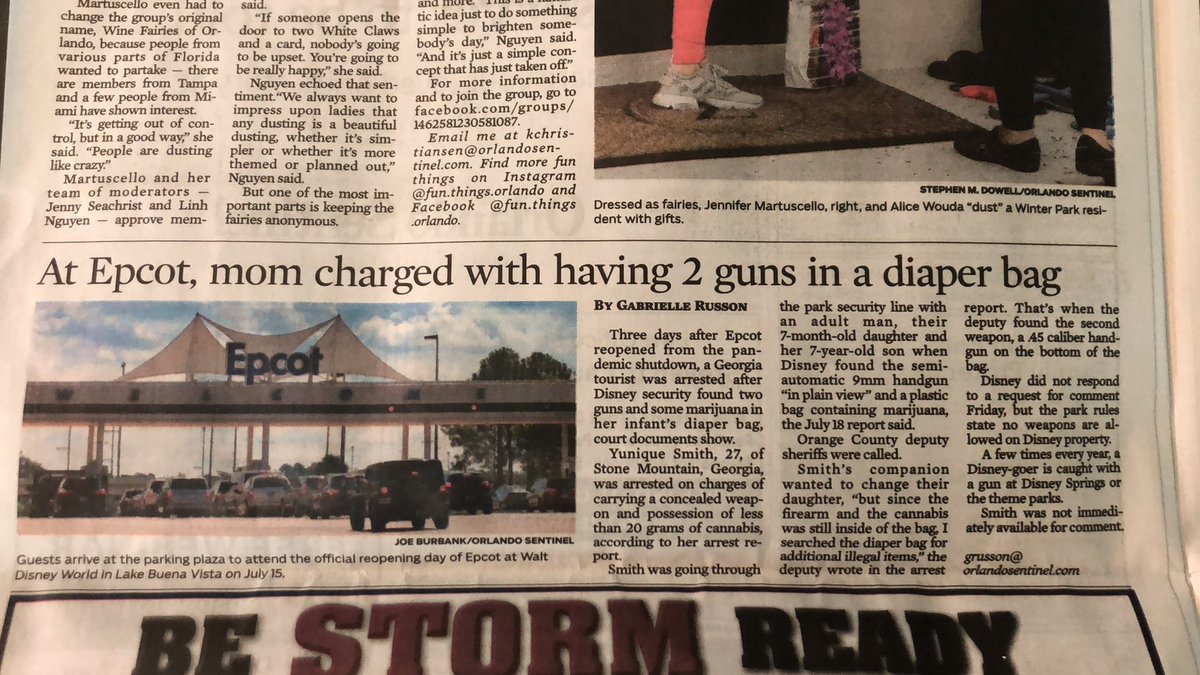 ChristaWhitt's tweet photo. @BeachTooSandy  I just started listening to your podcast. Since I live near Orlando I started with the Disney episode. Guess what was in today’s paper: https://t.co/pPzDCQ6qrI