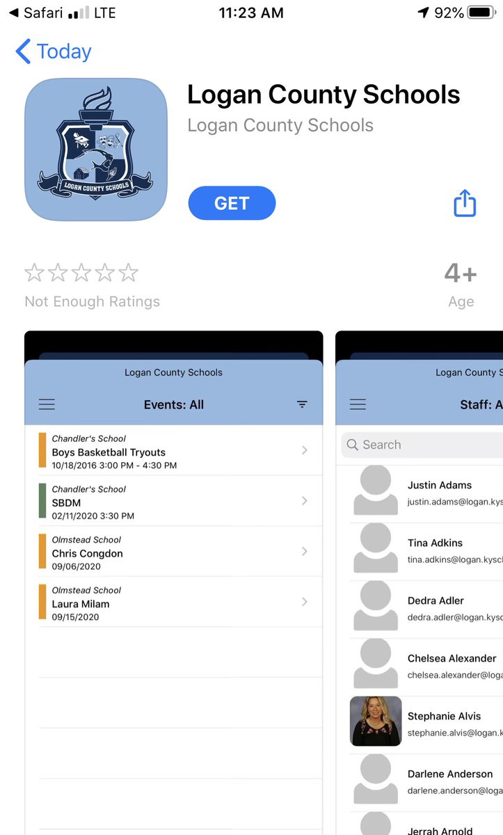 pm_mullins's tweet photo. Logan Co families, friends and supporters! Go the the Apple or Android store and download our new app! Thanks to our friends at @SchoolPointe ! #LCPride @LoganCoSchools @AdairvilleCards @AESTigersKy @ChandlersSchool @LewisburgShines @LoganCoCTC @CougarsLCHS https://t.co/8mrFs5BMWP