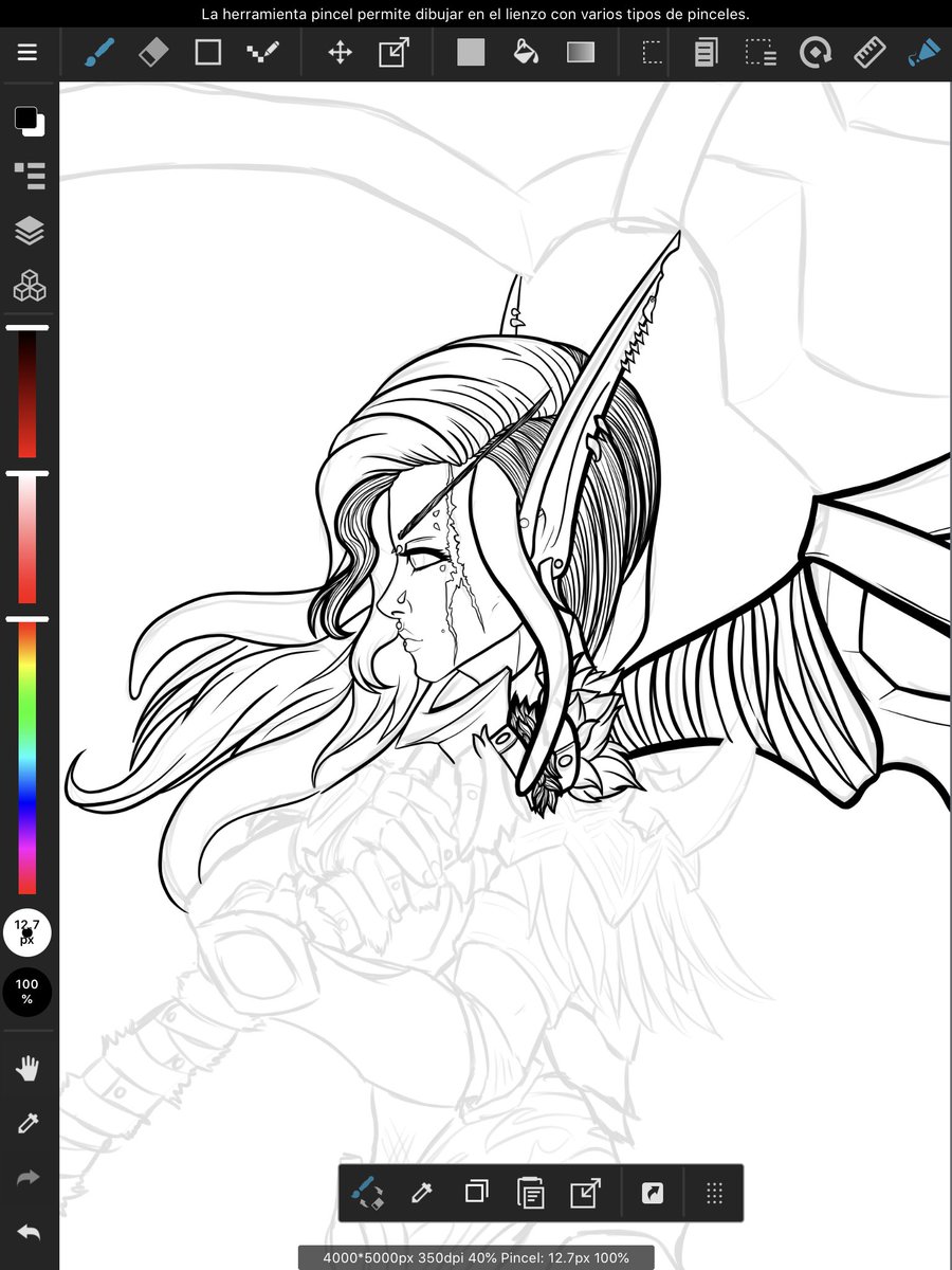 laudrawin's tweet image. Teelah WIP 
#WoW #VElf #WIP
