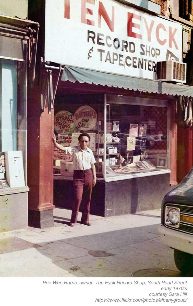 albanymuskrat's tweet photo. Saturday Soul #Albany with Pee Wee Harris 1970s. He worked at the legendary Ten Eyck Records on South Pearl, and was a DJ with a soul show on #WABY radio. Here’s a radio great clip from @alcue circa 1976. https://t.co/uNl86w3Y7G https://t.co/5KTja5zHJy
