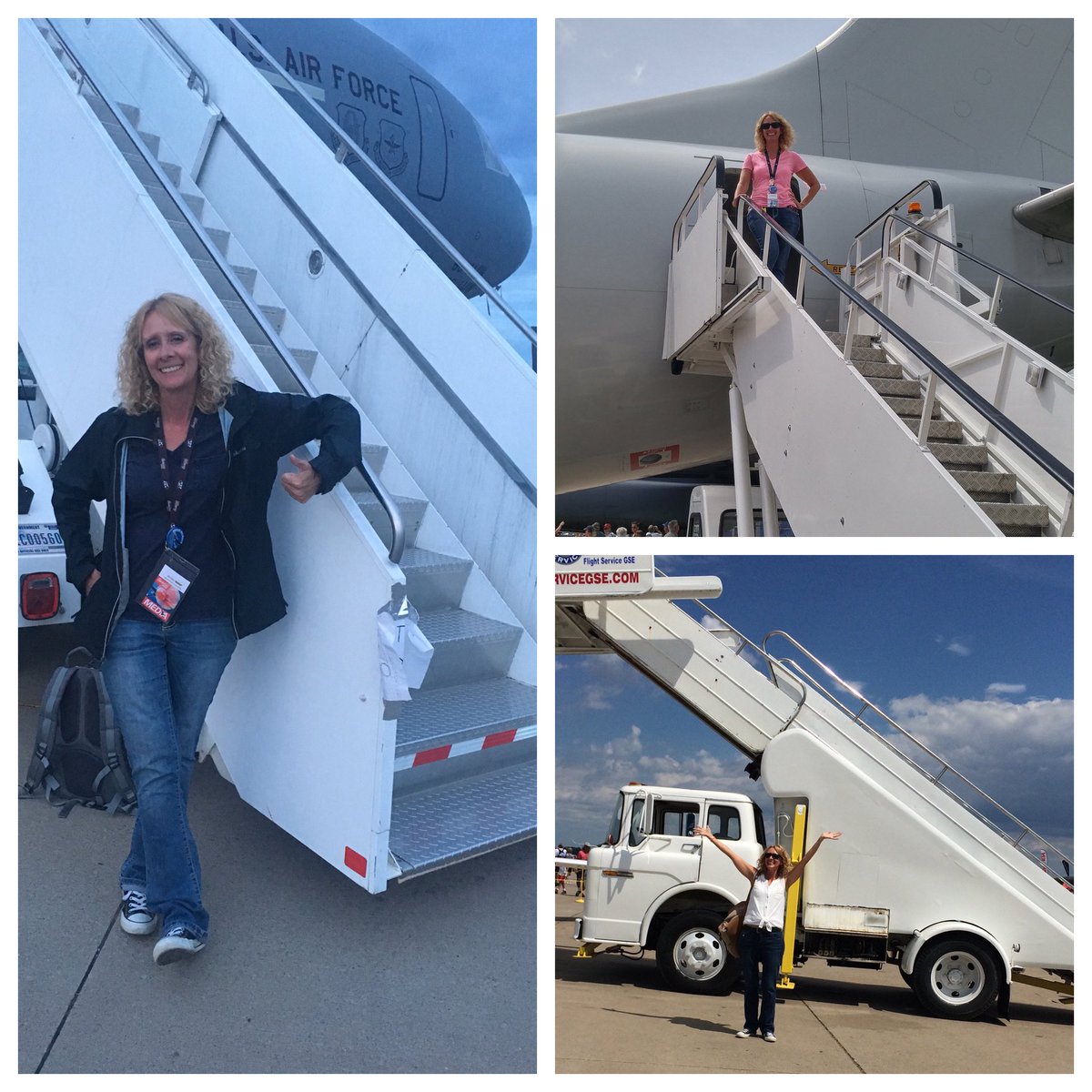 Airventure is all about the airplanes and the people... and the STAIRS TRUCKS!!!! #EAAtogether #avgeek #airportlife #OSH15 #OSH17 #OSH18