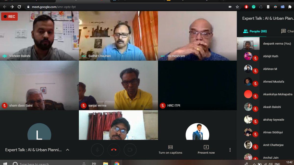 verma_deepank's tweet photo. Gave an expert talk on AI in Urban Planning, focused on my Ph.D. work supervised by @DrArnabJana. It was a unique experience where I got to interact with eminent personalities and other planning professionals from all over India. https://t.co/Y2Qp7QZNY7