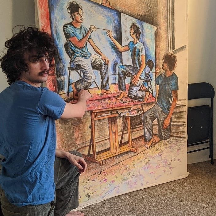 abdibaktur's tweet photo. Kendini çizen ressam. 👩‍🎨 👏🏼 https://t.co/PRY5m5y5px