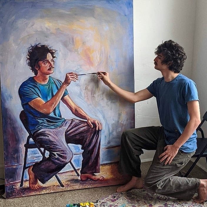 abdibaktur's tweet photo. Kendini çizen ressam. 👩‍🎨 👏🏼 https://t.co/PRY5m5y5px