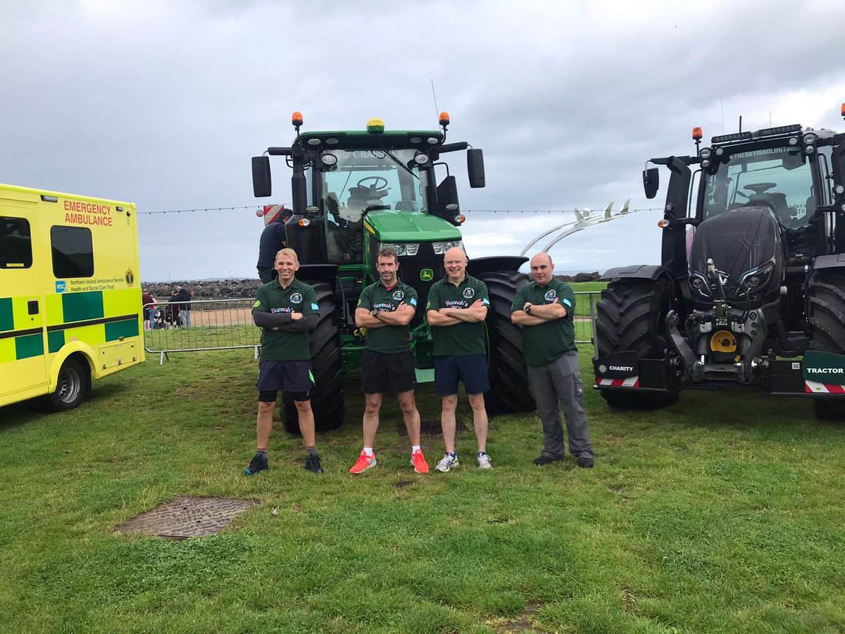 Local <a href="/NIAS999/">NIAS</a> staff Conor O’Kane, Keith Rochoy and Danny McAuley along with Rev Stanvridge from Ballycastle have just started a 24 hr walk to raise funds for Helping Hands Charity <a href="/BelfastTrust/">Belfast Trust</a> RBHSC. If you’re about Ballycastle, be sure and dig deep.