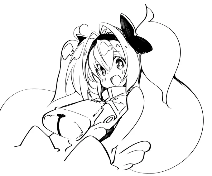 @platinumpero こういうベタの中に残るカスレが気持ちいいんですよね。
このカスレを筆速度で自在に出せればいいんですが、クリスタは速度に関してはオンオフのみで自分で数値細かく設定出来ないのが少しもどかしいですね 